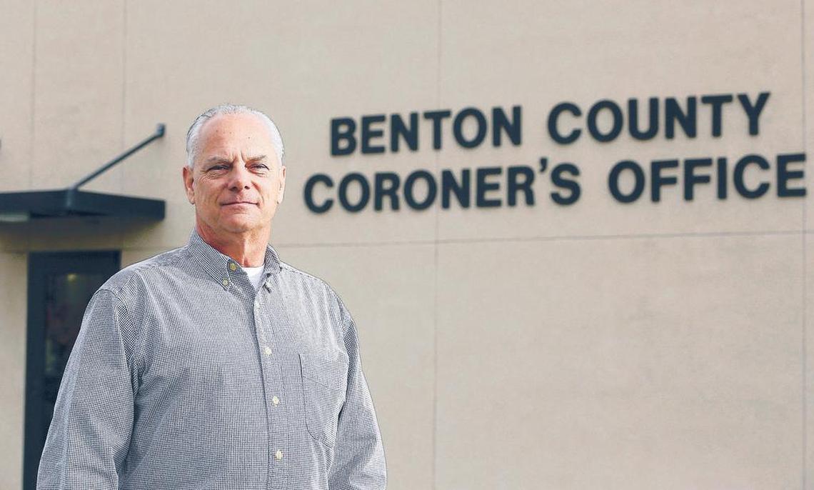 Bentonc County Coroner Bill Leach says suicides have doubled in the weeks since the coronavirus outbreak.