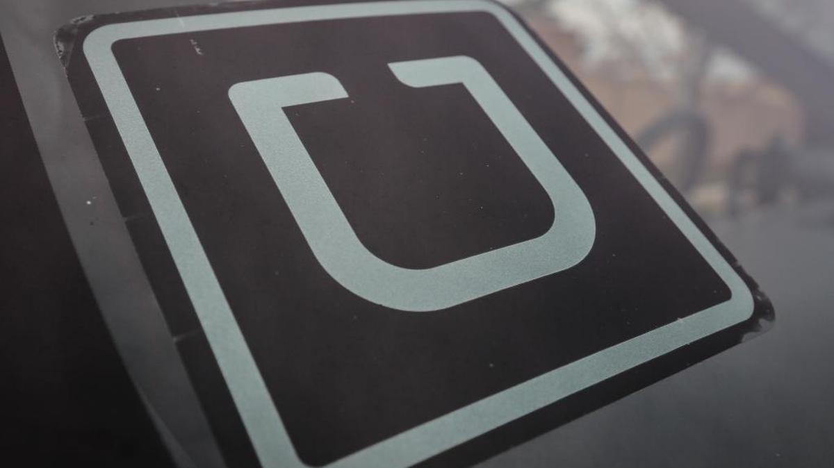 An Uber sticker can always be found on the front of an Uber driver’s car.