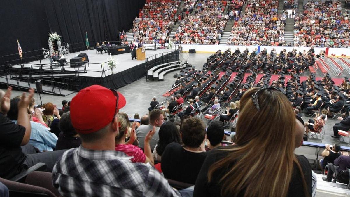 Kennewick High School’s 2016 graduation ceremonies at the Toyota Center.