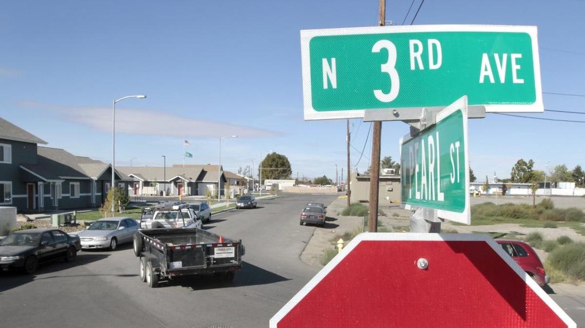 
The Franklin PUD would like the city of Pasco to post “no parking” signs on Pearl Street at North Third Avenue because parked cars from a nearby apartment complex make it difficult for trucks and other equipment to navigate the street leading to their agency’s operations center.
