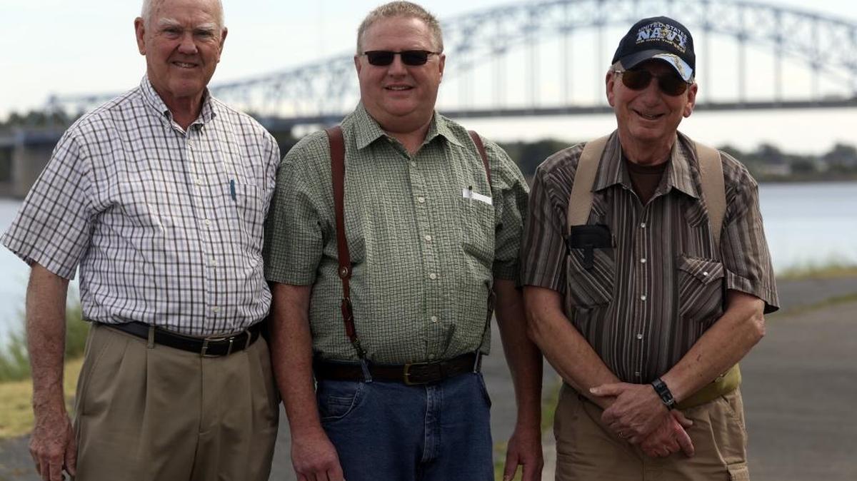 From left, Jerry Martin of Kennewick, Roger Lenk of Franklin County and Leon Howard of West Richland are part of a group that filed a complaint with the state, alleging that some Tri-City officials misused public money to support the public safety sales tax requests in 2014.