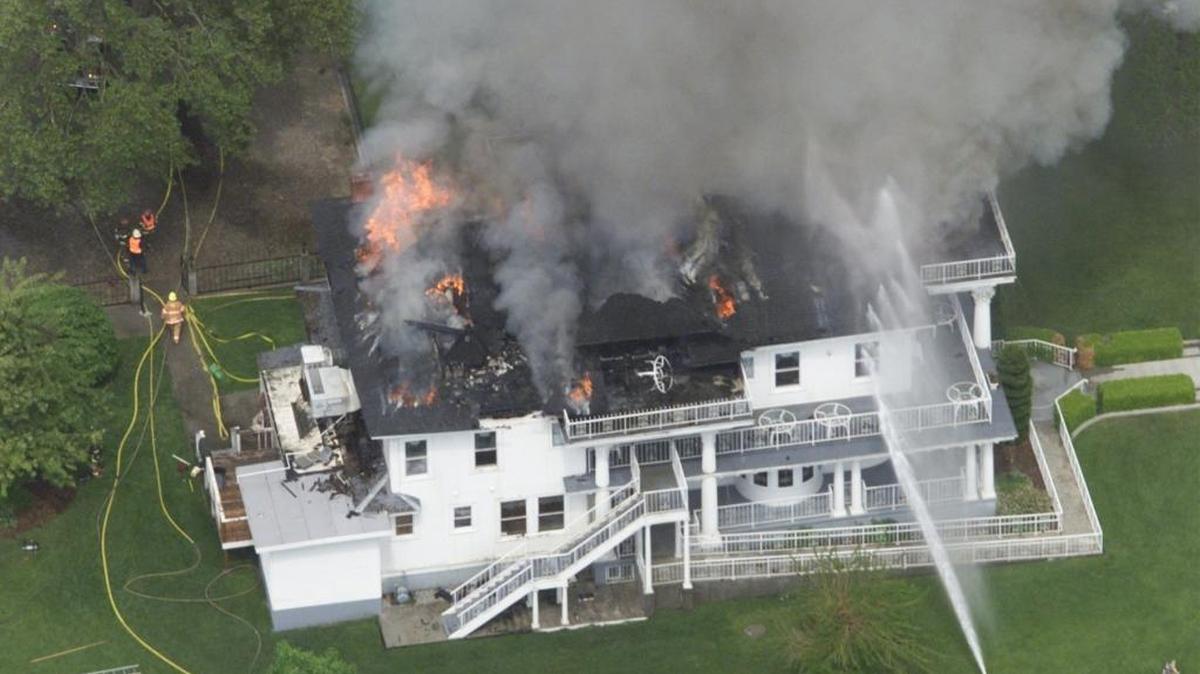 The blaze left the historic landmark a total loss.