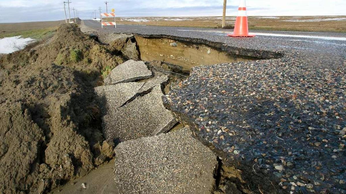 A federal disaster has been declared after severe weather caused road damage, including a deep washout on Selph Landing Road in Franklin County.