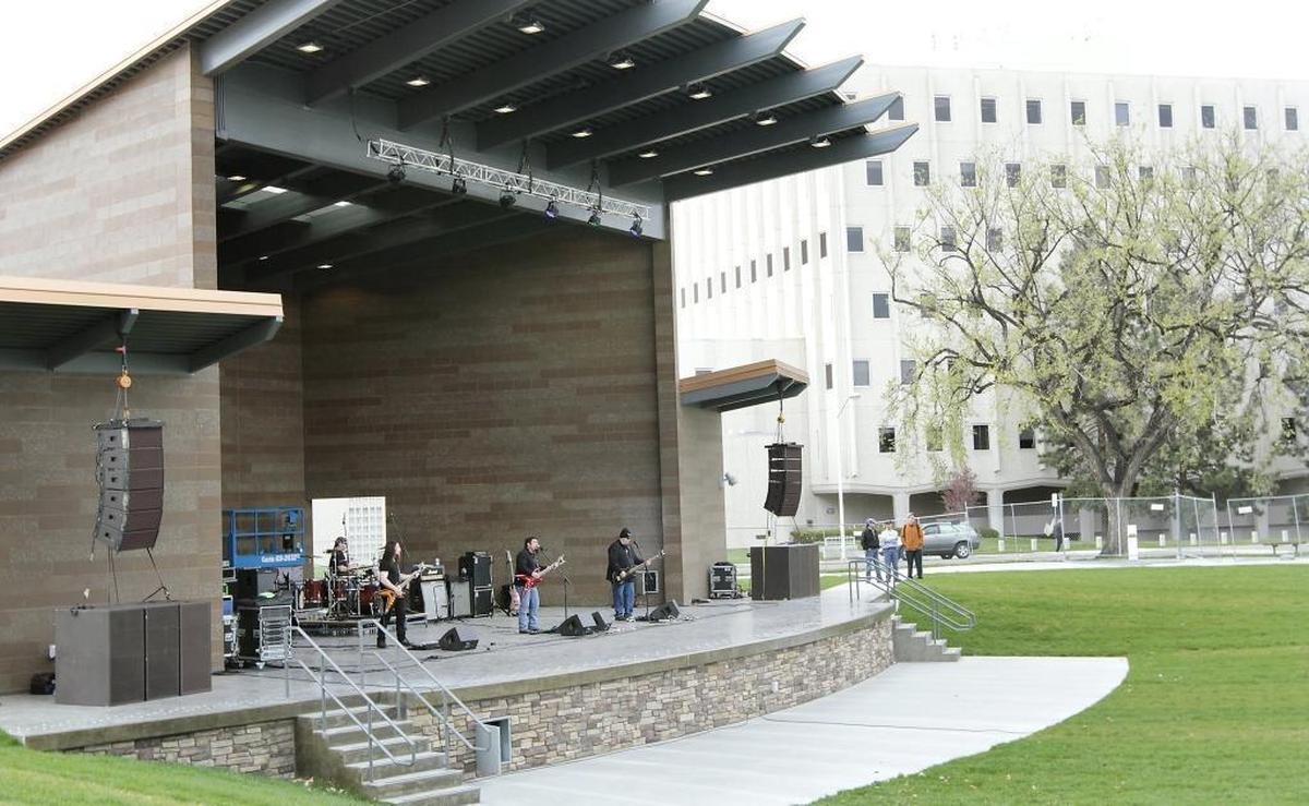 The HAPO Community Stage at John Dam Plaza in Richland.