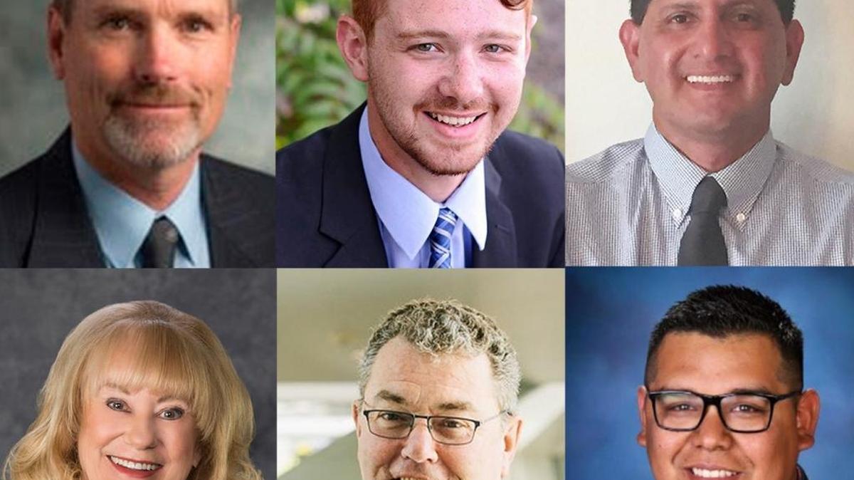 Top row, from left: Jim Millbauer, Austin Griffin and Ed Pacheco. Bottom, from left: Christy Watts, Bill McKay and Leo Perales.