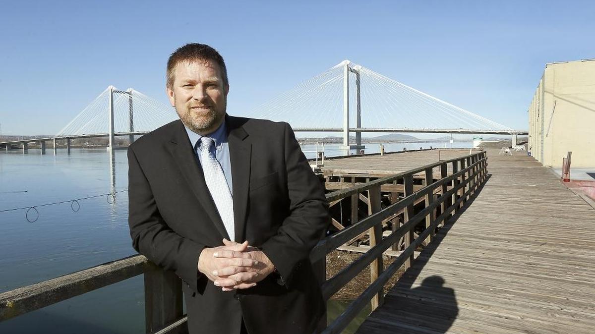 Gary Ballew, Port of Pasco director of economic development & marketing, stands at the agency’s former Marine Terminal area on the Pasco shoreline of the Columbia River. It is one of two Pasco areas being studied as potential sites to locate the Tri-Cities Public Market.