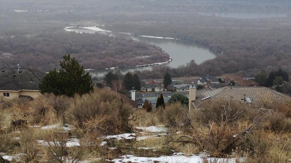 Fog hangs over the Mid-Columbia as shown from this view of the Yakima River from Glenwood Court in south Richland.