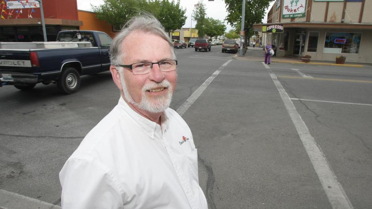 Dennis Gisi in 2010 at Viera’s Bakery at Fourth Avenue and West Lewis Street in Pasco.
