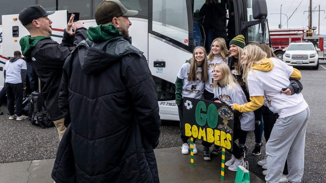 The Richland High girls varsity soccer team gets ready to travel to Puyallup on Thursday for the Class 4A state semifinals. The Bombers will play Issaquah at 6 p.m. Friday at Sparks Stadium in the first semifinal. 