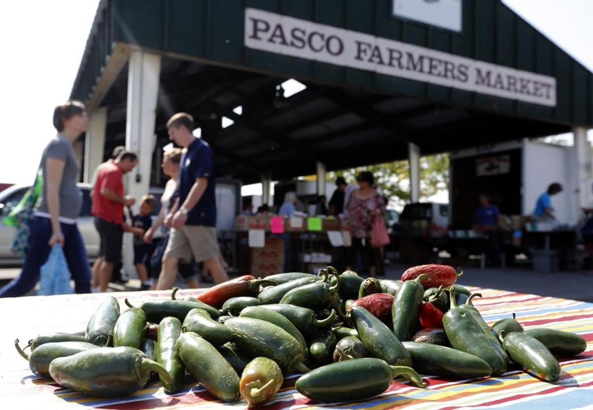 The Pasco Farmers Market in downtown Pasco.