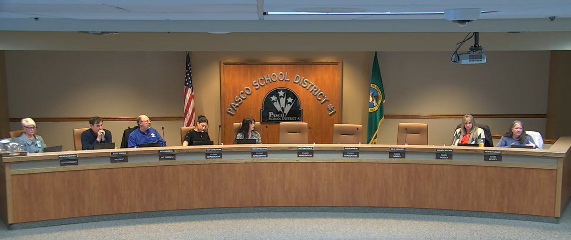 The Pasco School Board held a special meeting on Thursday, Feb. 19, to discuss the next steps after voters narrowly rejected renewal of the district’s education programs and operations levy.