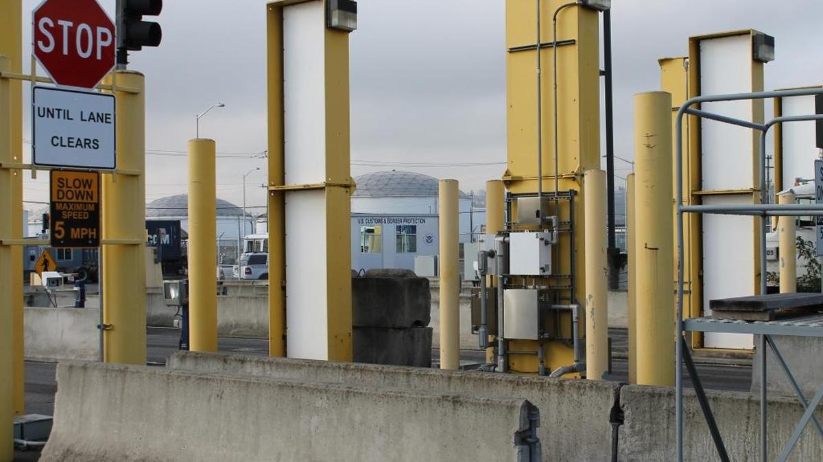 Pacific Northwest National Laboratory has developed a way to make radiation portal monitors like these produce fewer nuisance alarms when materials with naturally occurring radiation are imported into the United States.