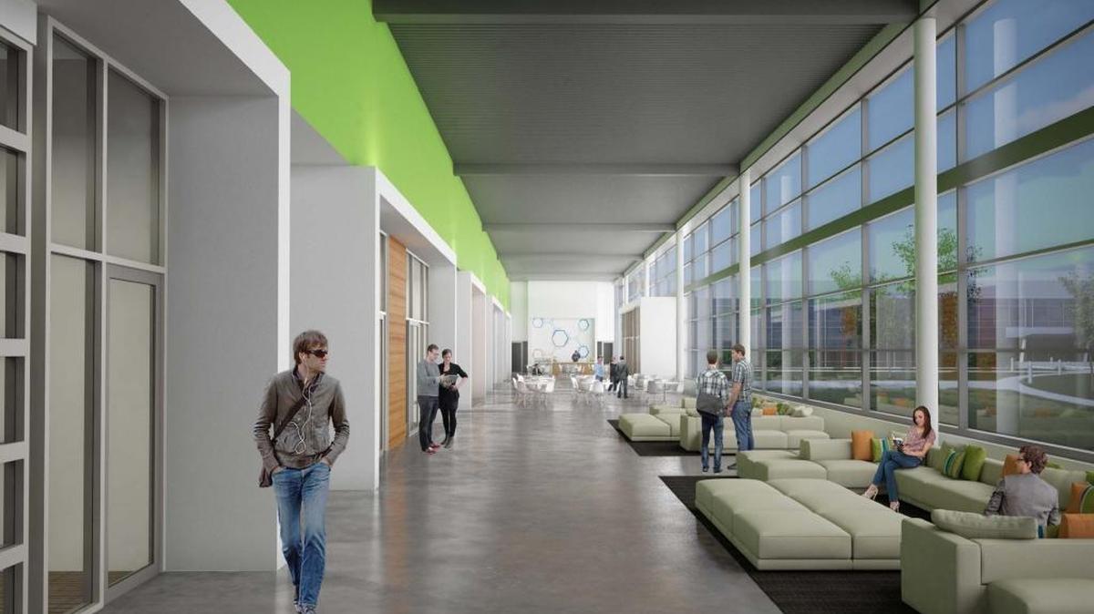 A new Collaboration Center planned at Pacific Northwest National Laboratory will include space that ranges from an area for up to 450 people to meet to small, informal seating areas.