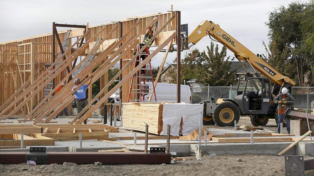 Construction workers recently frame in the walls for a new McDonald's restaurant building being built at the same site of the restaurant’s previous building at the intersection of West Lewis Street and North 20th Avenue in Pasco. The original restaurant was built in 1978.