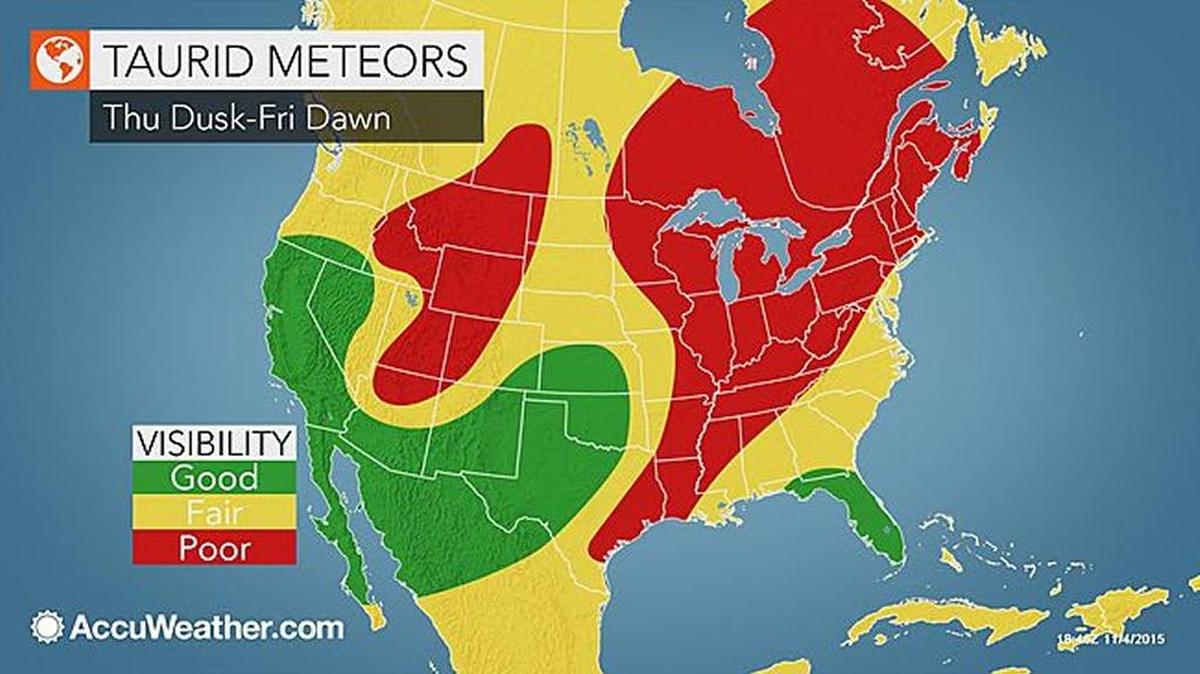 The Tri-Cities is in a fair position for seeing the Taurid meteor shower, but skies may be too cloudy.