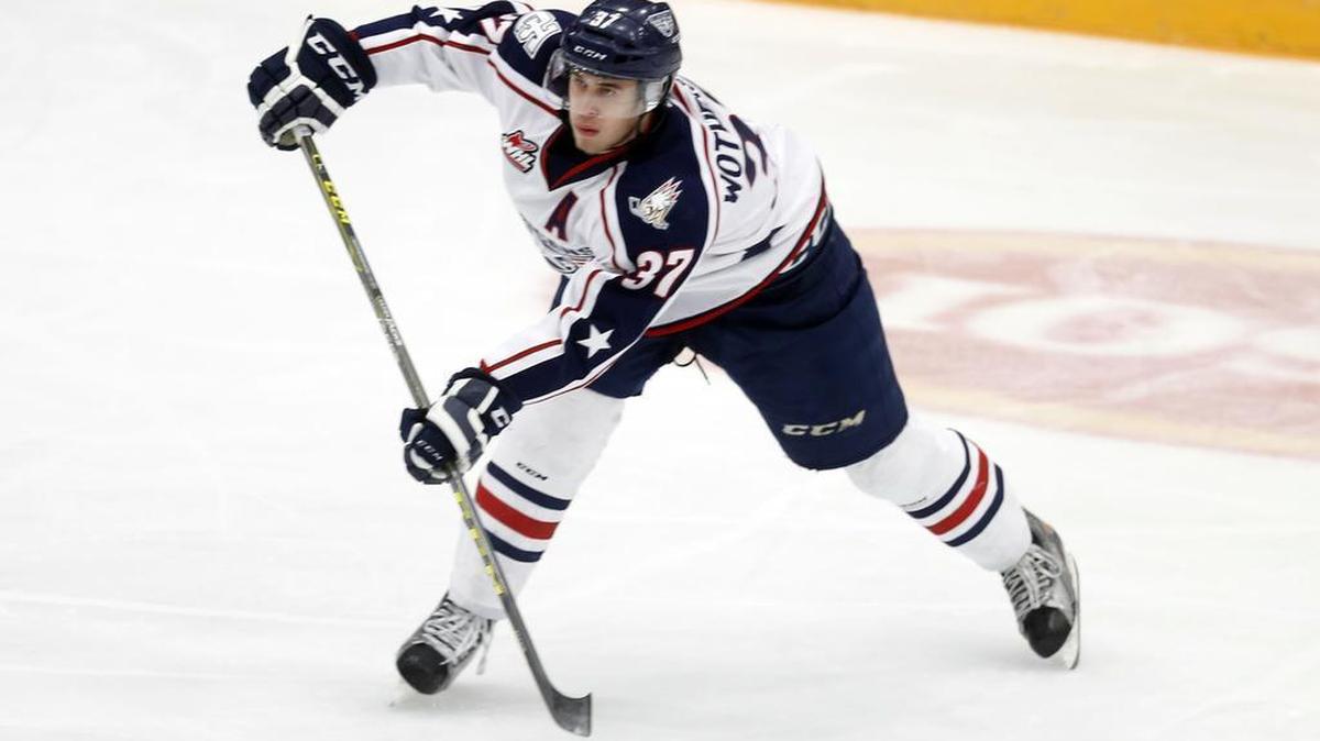 Former Tri-City Americans defenseman Parker Wotherspoon is pictured in this 2016 file photo.