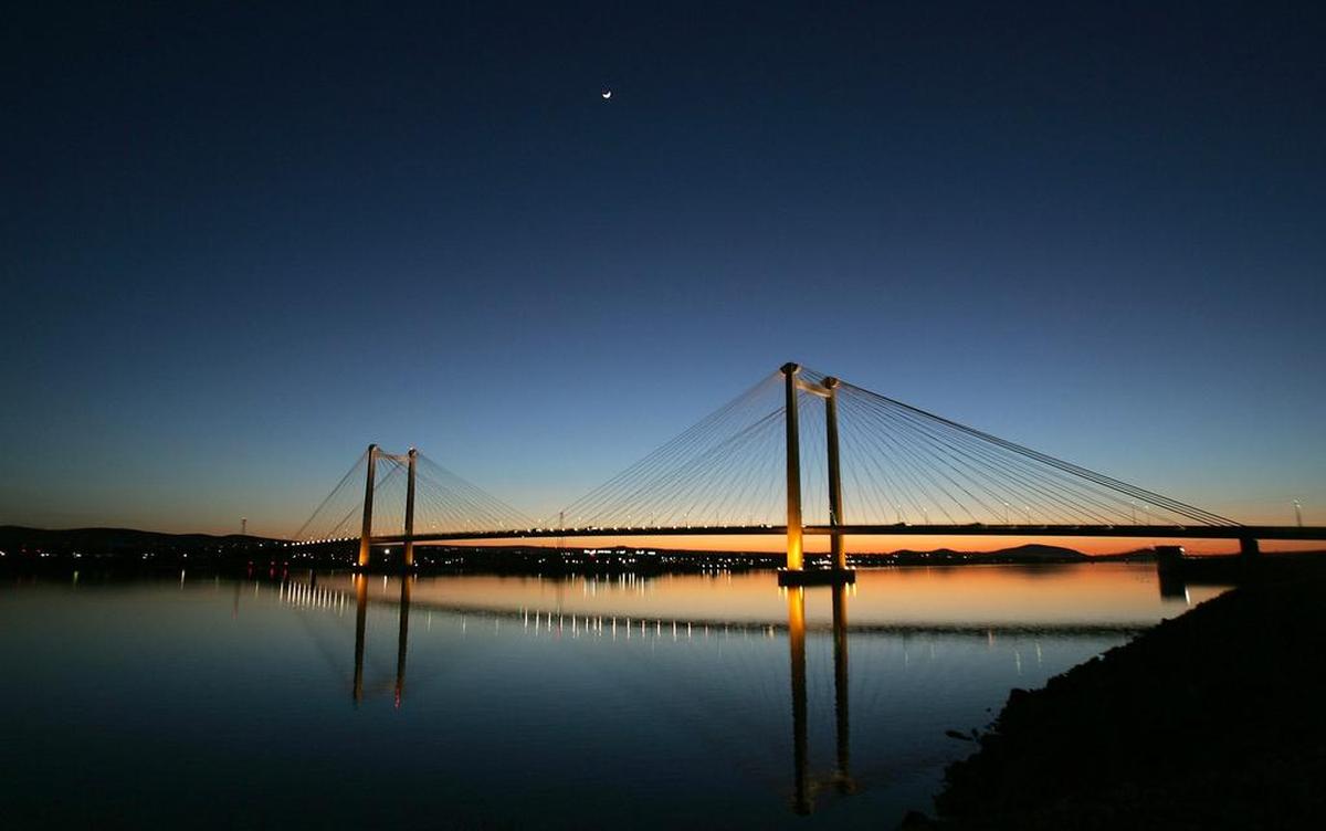 The cable bridge is the most recognizable landmarks of the Tri-Cities.