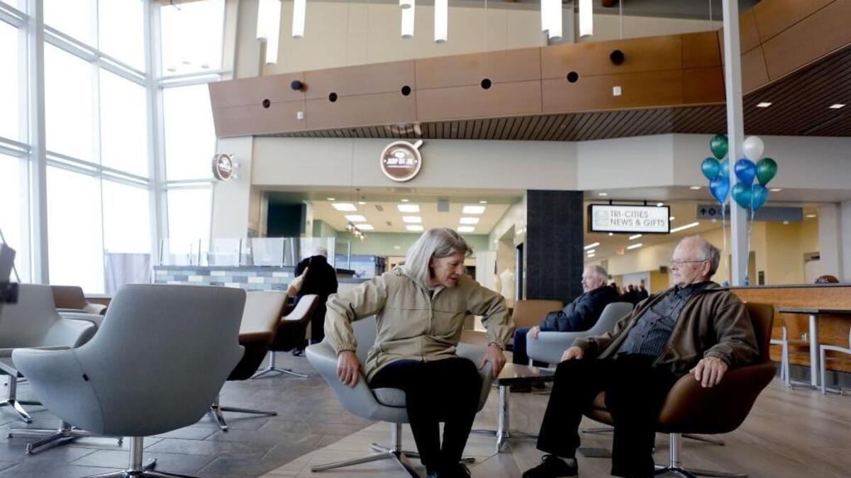 The Port of Pasco unveileed its $42 million terminal expansion and upgrade at the Tri-Cities Airport. It is still attempting to secure a a direct, daily flight to Los Angeles International Airport.