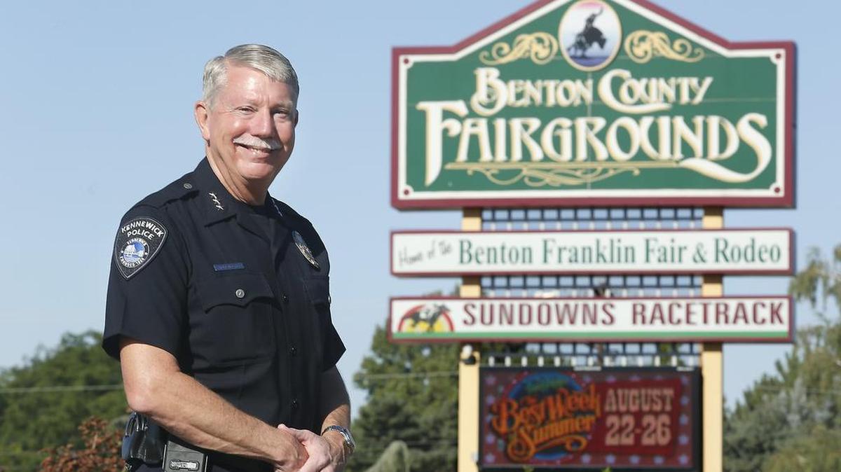 Kennewick Police Chief Ken Hohenberg, a 39-year veteran with the department, is grand marshal for the 2017 Benton-Franklin Grand Parade. The annual event, starting at 10 a.m. Aug. 19, follows a route through downtown Kennewick.