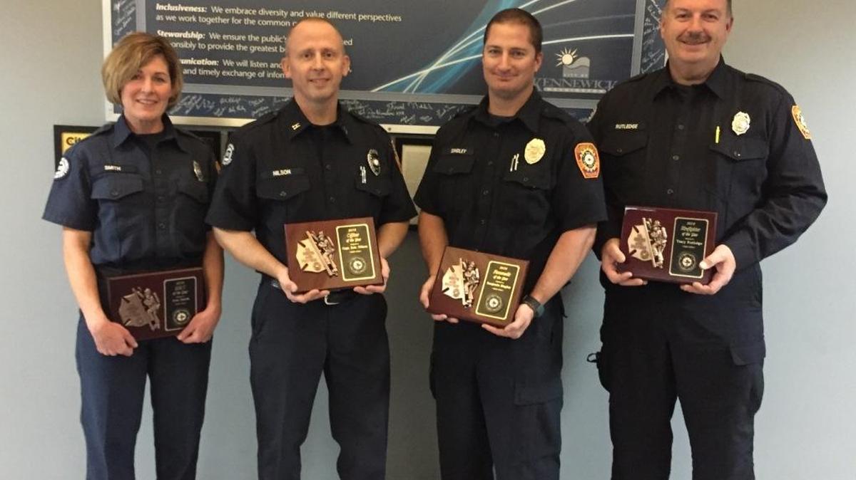 Four members of the Kennewick Fire Department received awards.
