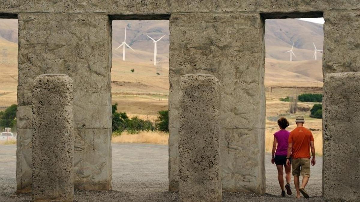 A full size replica of Stonehenge — as it would appear if newly created — is located near the Maryhill Art Museum overlooking the Columbia River. It was built by the museum’s founder, Sam Hill.