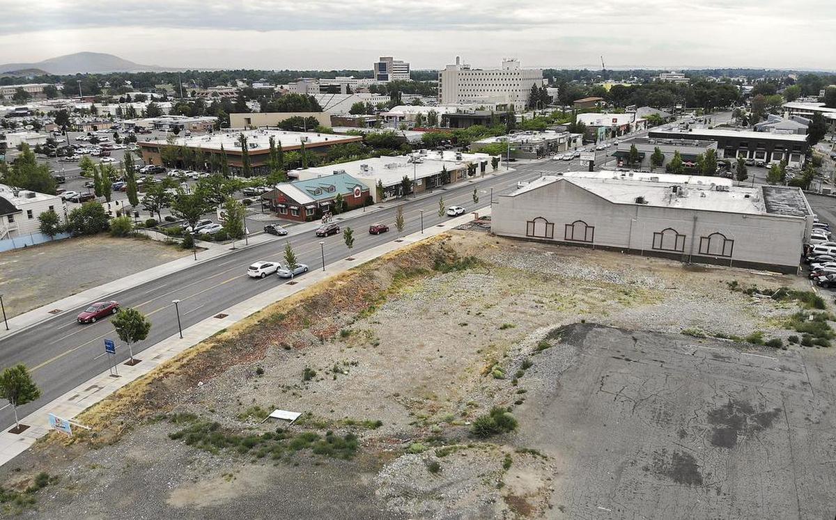 2018 file photo of the future site of an upscale apartment and retail complex at 650 George Washington Way in Richland.