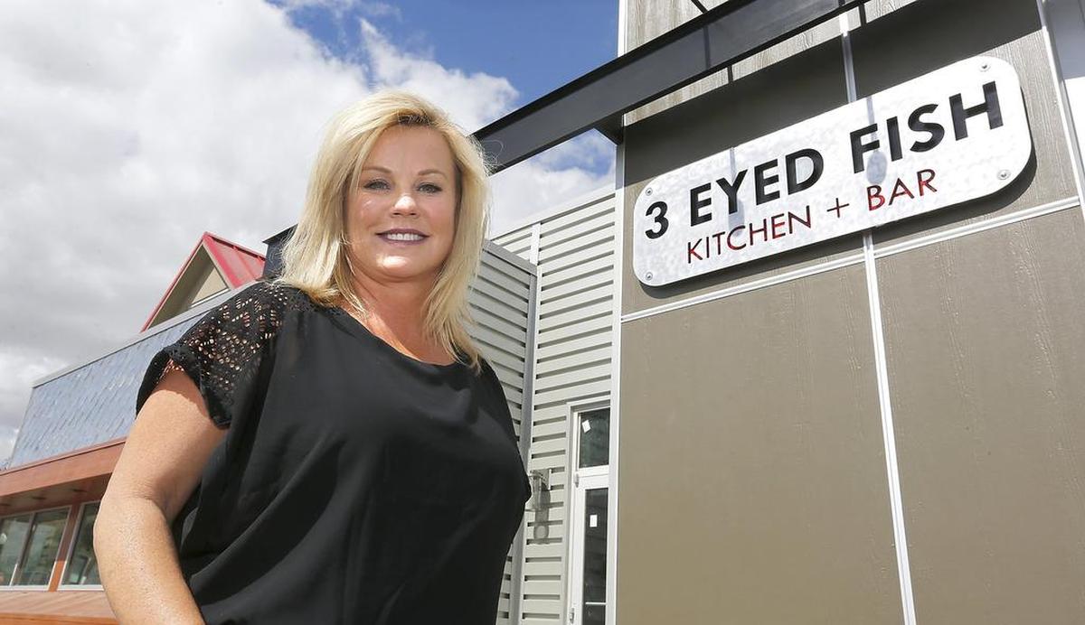 Cindy Goulet and her husband Brian remodeled 3 Eyed Fish Bar + Kitchen during Queensgate road construction in 2018. Now the couple is building a new restaurant at Columbia Point, Perch Cantina.