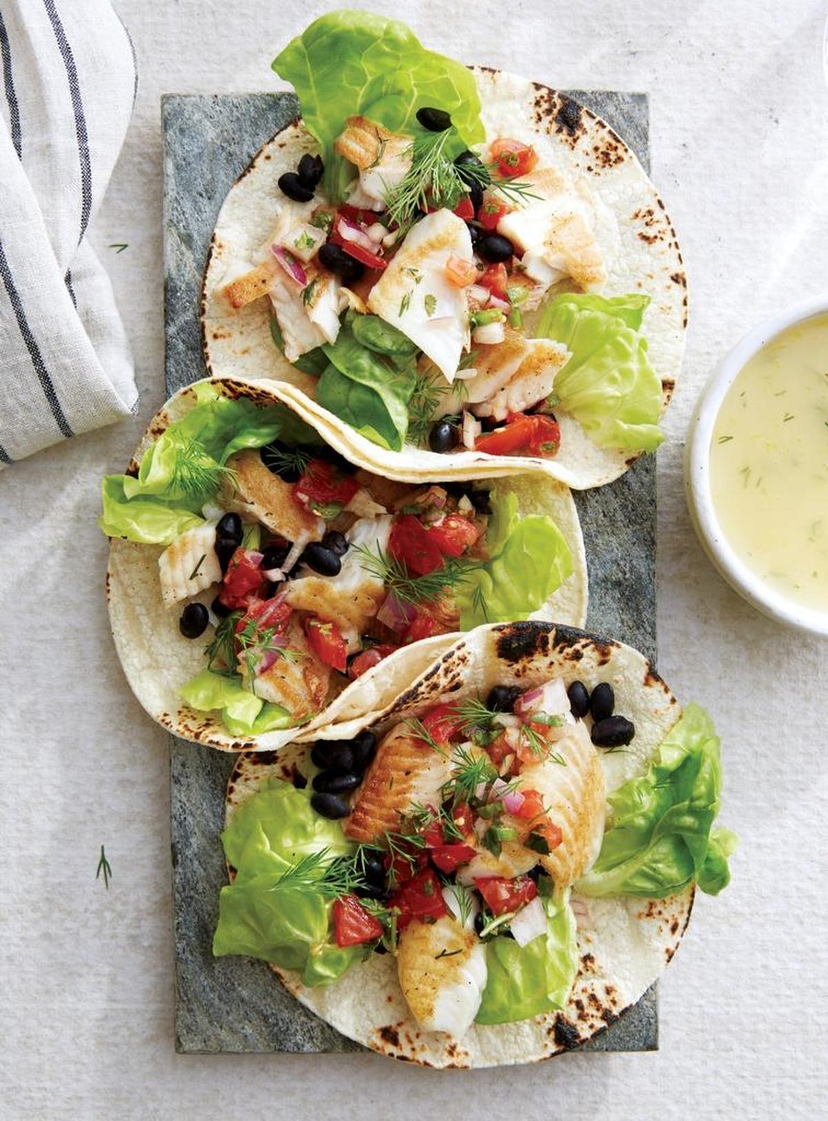 Karrie Truman’s Lemon Dill Tilapia Tacos