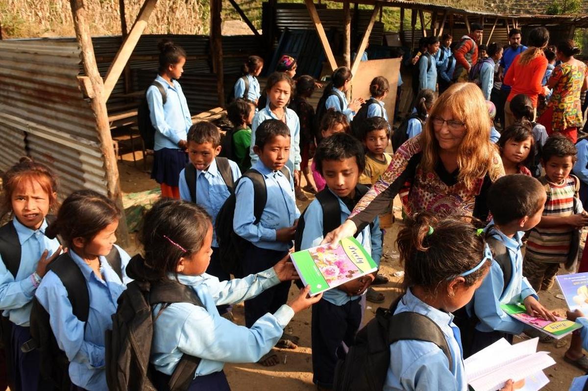 Georgia Talbert during a 2015 trip to Nepal. The Kennewick woman and her husband, Bob, are returning this month to trek and to volunteer.