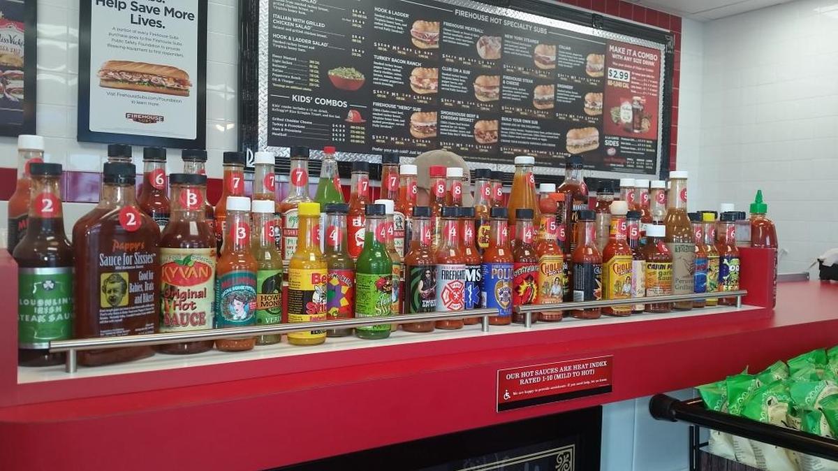 Florida-based Firehouse Subs made its Tri-City debut in Burbank Monday. The 1,100-unit chain offers high end subs and more than 50 varieties of hot sauce.