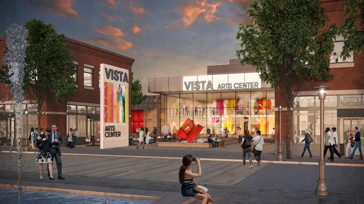 The primary conceptual image for the Vista Arts Center in Kennewick.