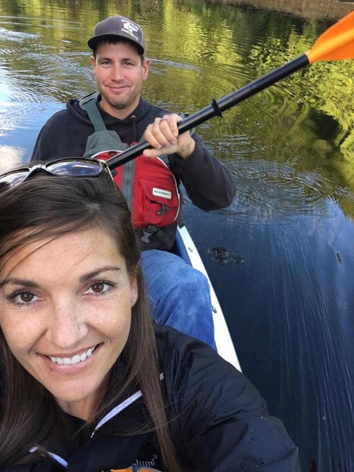 Joshua and Camille Lohman on a kayaking trip in Alaska.