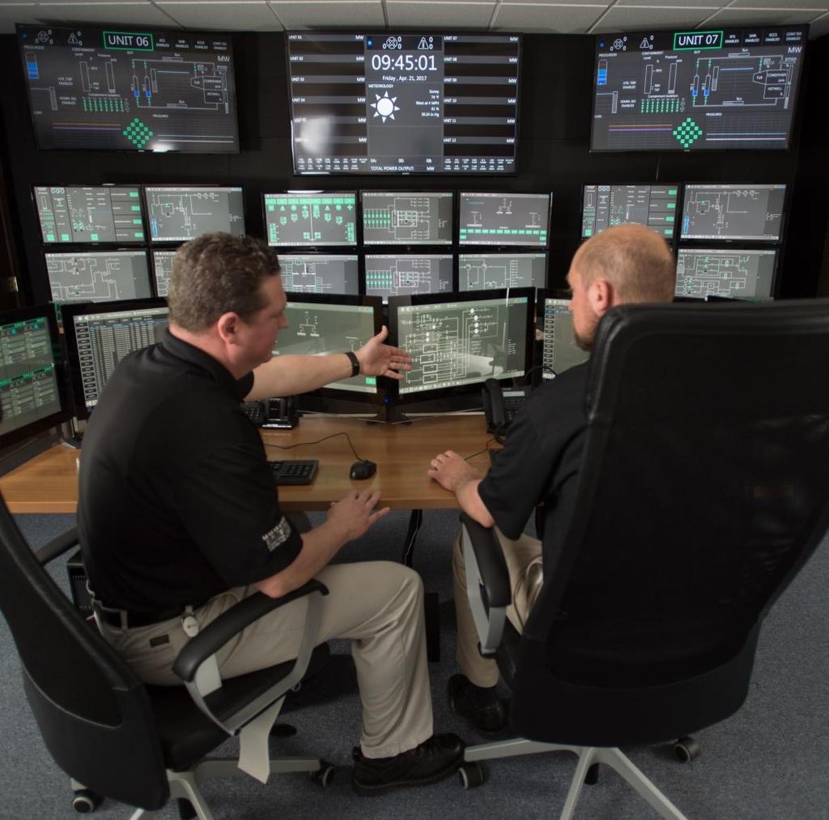 NuScale Power LLC commissioned a control room simulator at its Richland office to train future operators for its nuclear plant system.
