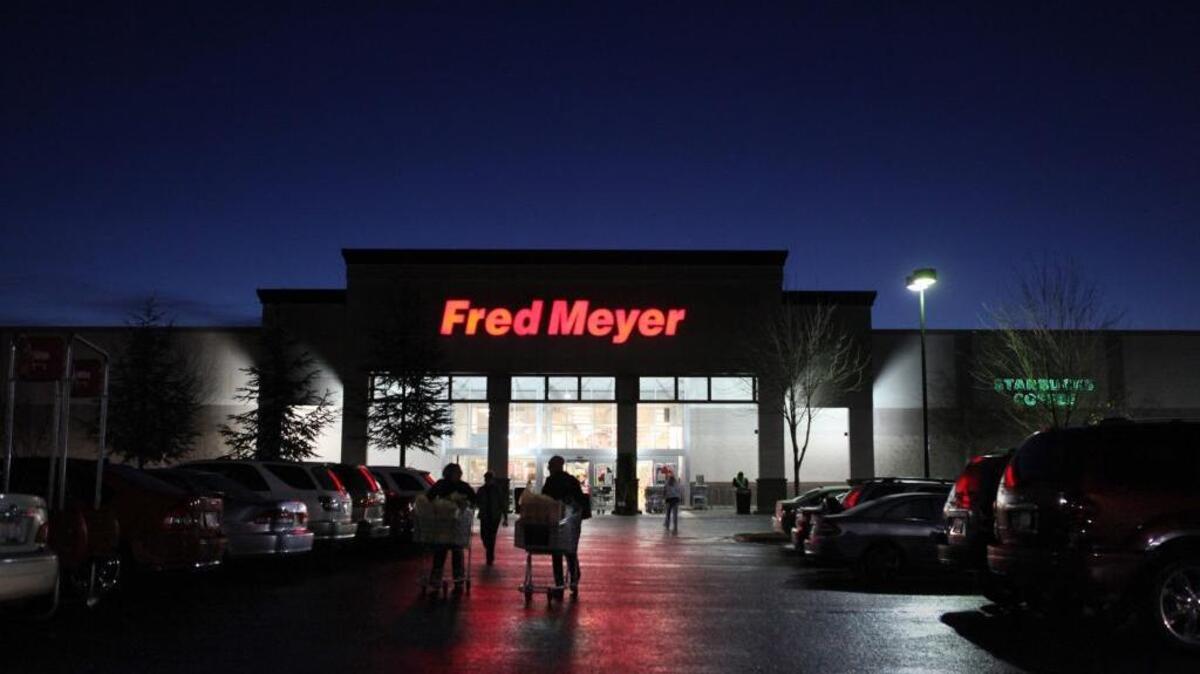 The Richland Fred Meyer remained closed Sunday, more than a day after a suspected arsonist set a fire inside the newly remodeled store.