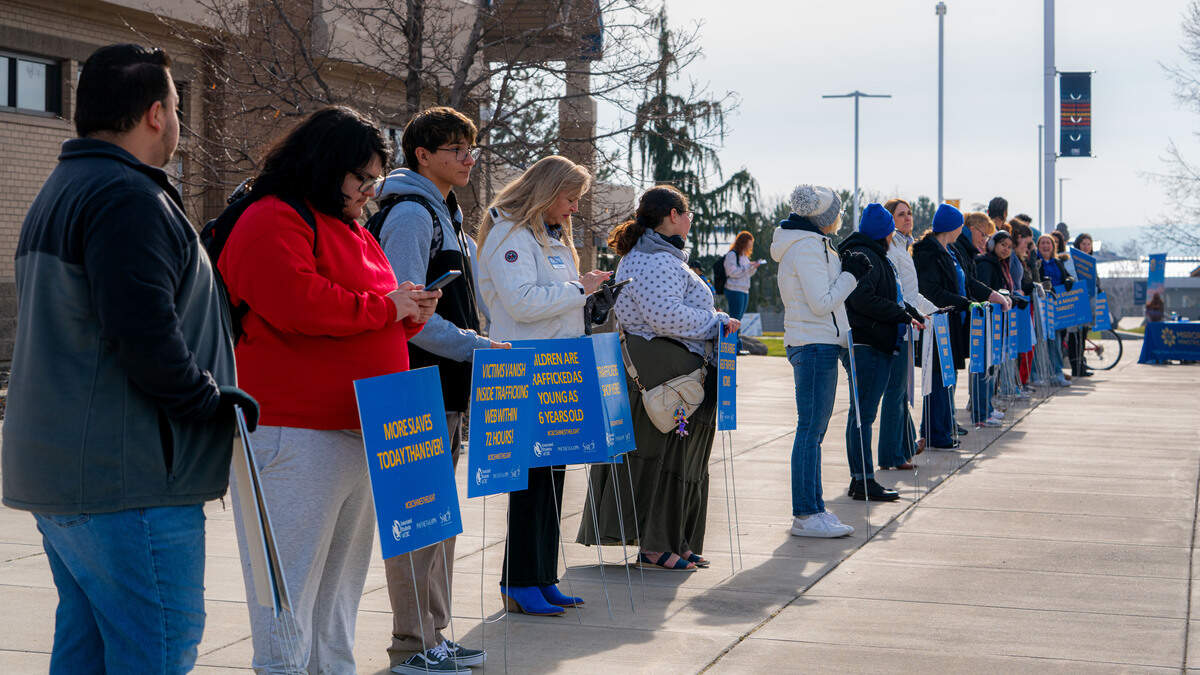Columbia Basin College is hosting a three-day human trafficking awareness campaign on campus this week. The events are in collaboration with the Associated Students of CBC Phi Theta Kappa National Honor Society, SARC, Rotary Club, Soroptomist International and Mirror Ministries.