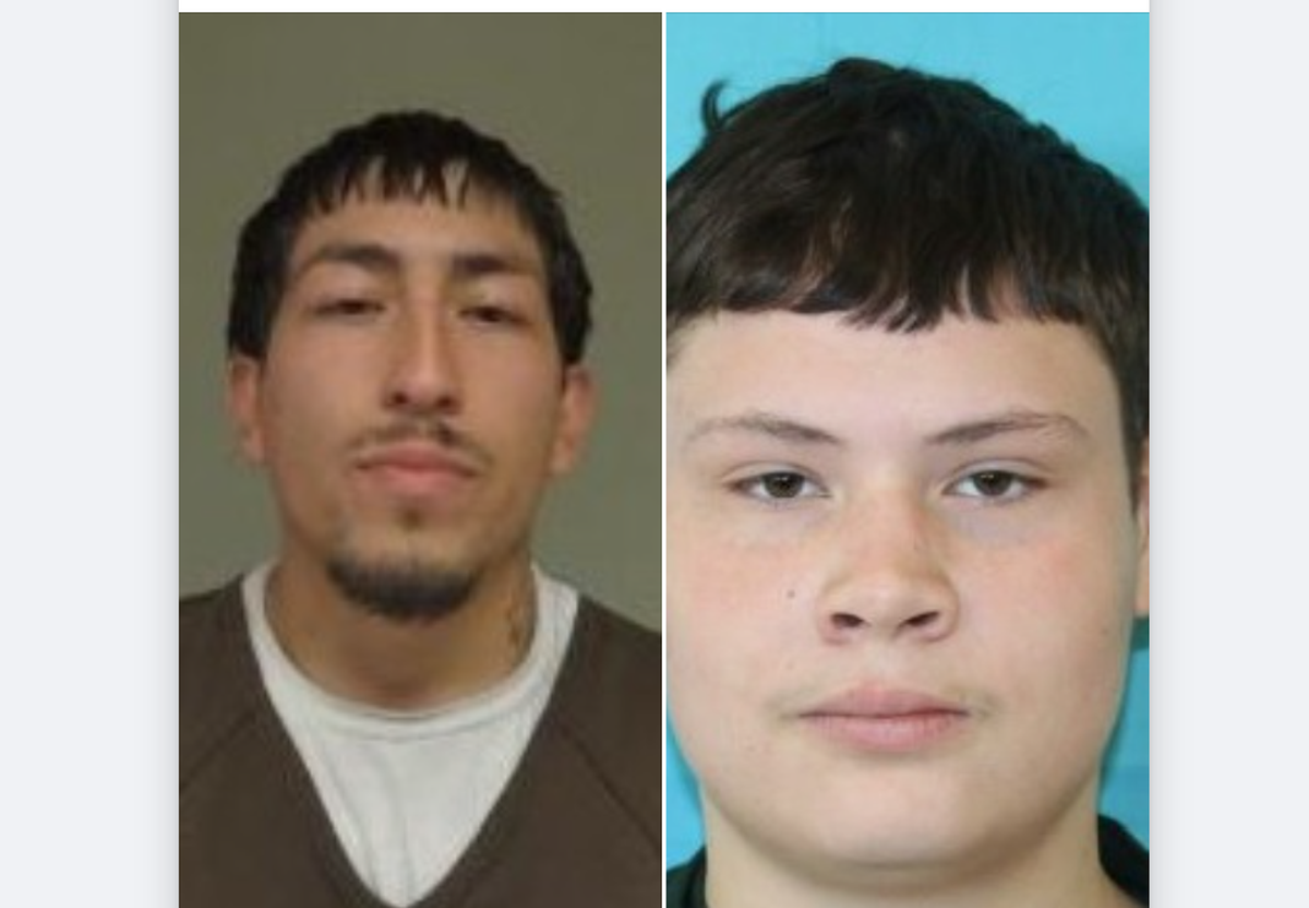Andres Medina-Garcia, 20, left, and David Semenyuk, 18, are suspects in the Oct. 16 burglary and crash into Hubby’s Pizza in Kennewick.
