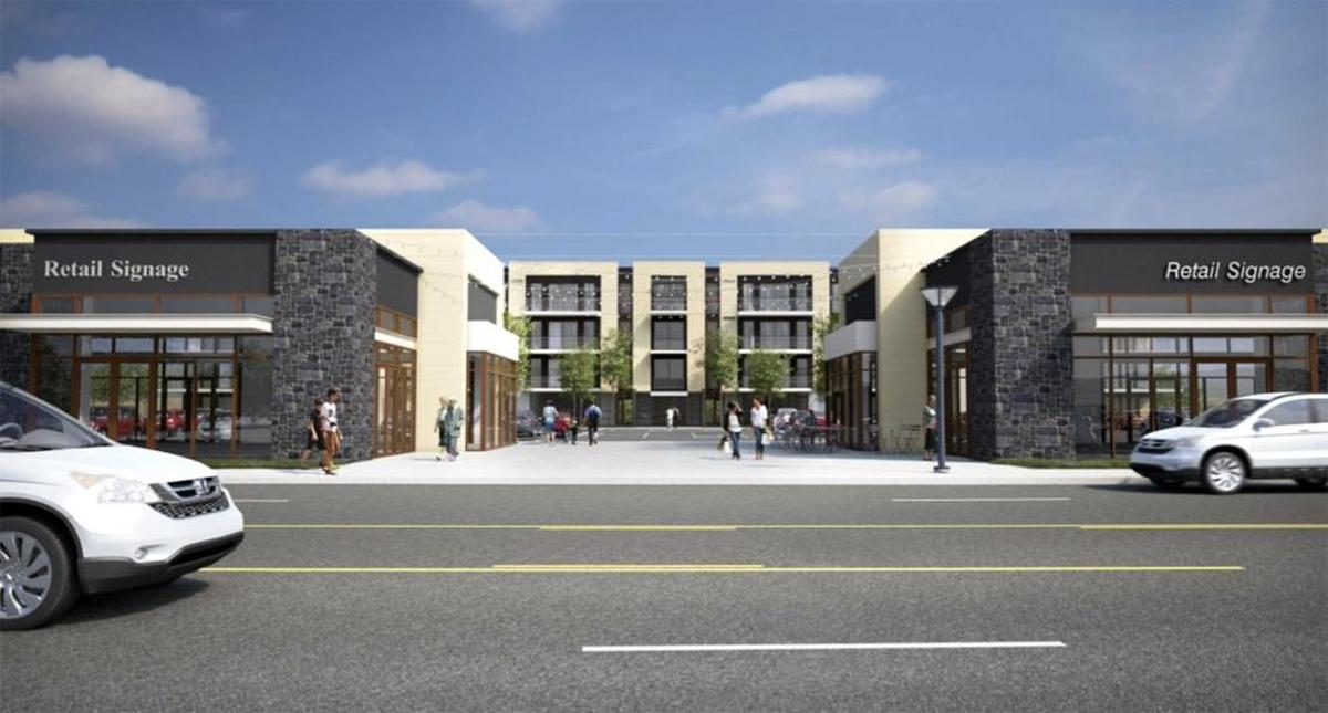 Park Place apartments will feature 104 units, six retail spaces, underground parking and an elevator near the entrance to Richland’s Howard Amon Park. Construction begins March 14.