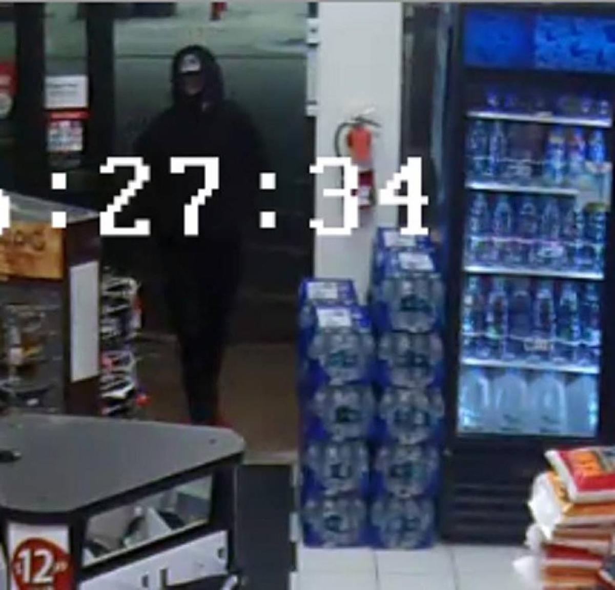 Security camera footage from an attempted robbery early Saturday of Kennedy Mart in West Richland. Police want the public’s help finding the suspect.