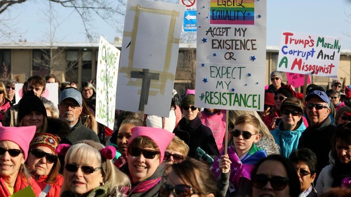 Over 1,000 participants joined the Tri-Cities Women's March last year at John Dam Plaza in Richland. The Richland rally was one of hundreds across the country with the goal of supporting human rights.