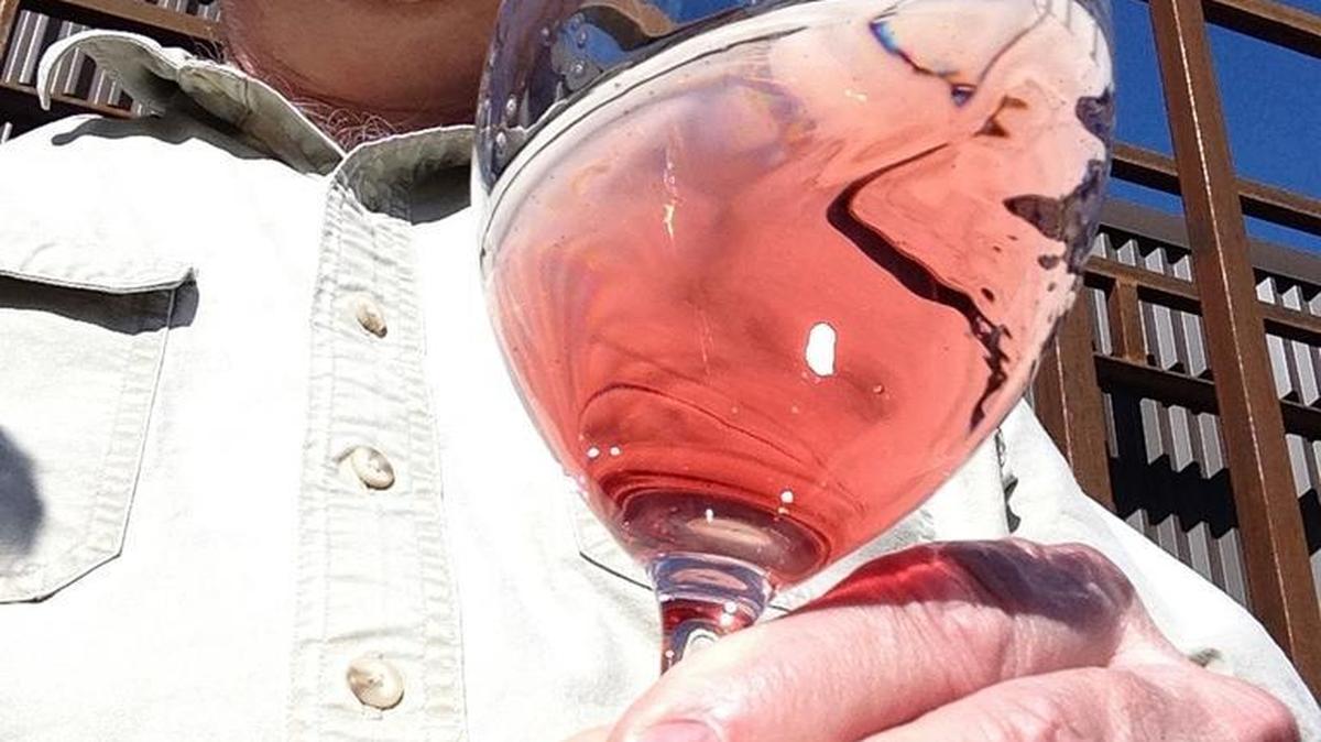 Rob Griffin, owner and winemaker for Barnard Griffin in Richland, Wash., holds a glass of his rosé of Sangiovese. His 2015 version won best rosé in the United States at the 2016 San Francisco Chronicle Wine Competition.