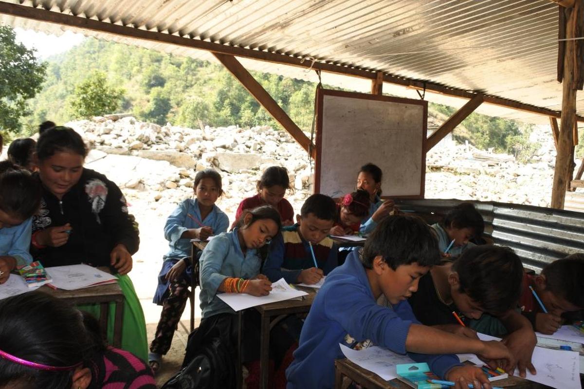 Bob and Georgia Talbert of Kennewick volunteered in the village of Gyandaphia during a 2015 trip to Nepal. They’re returning this month to help out some more.
