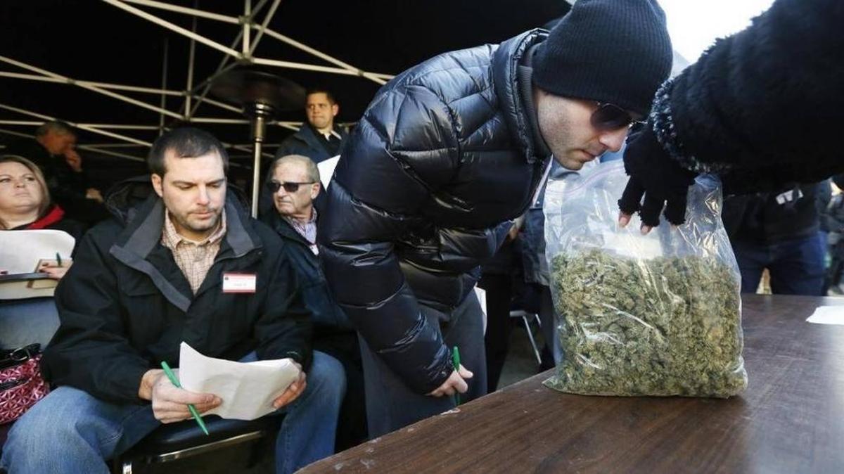 If some Benton County residents had their way, scenes like this from a marijuana auction in Prosser would be a thing of the past. Supporters and opponents of pot spoke out at a public hearing Tuesday by the Benton County commissioners.