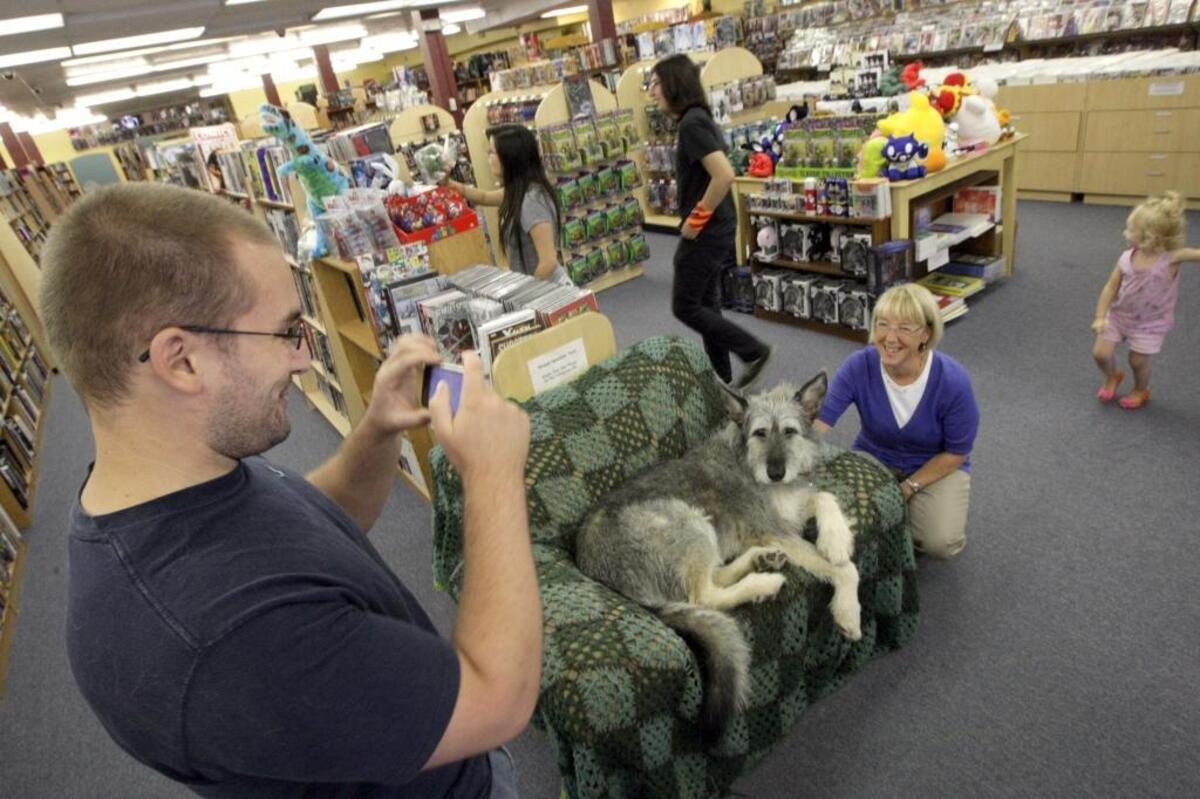 Charley was his usual zen-like self when he met U.S. Sen. Patty Murray at the shop in 2012.