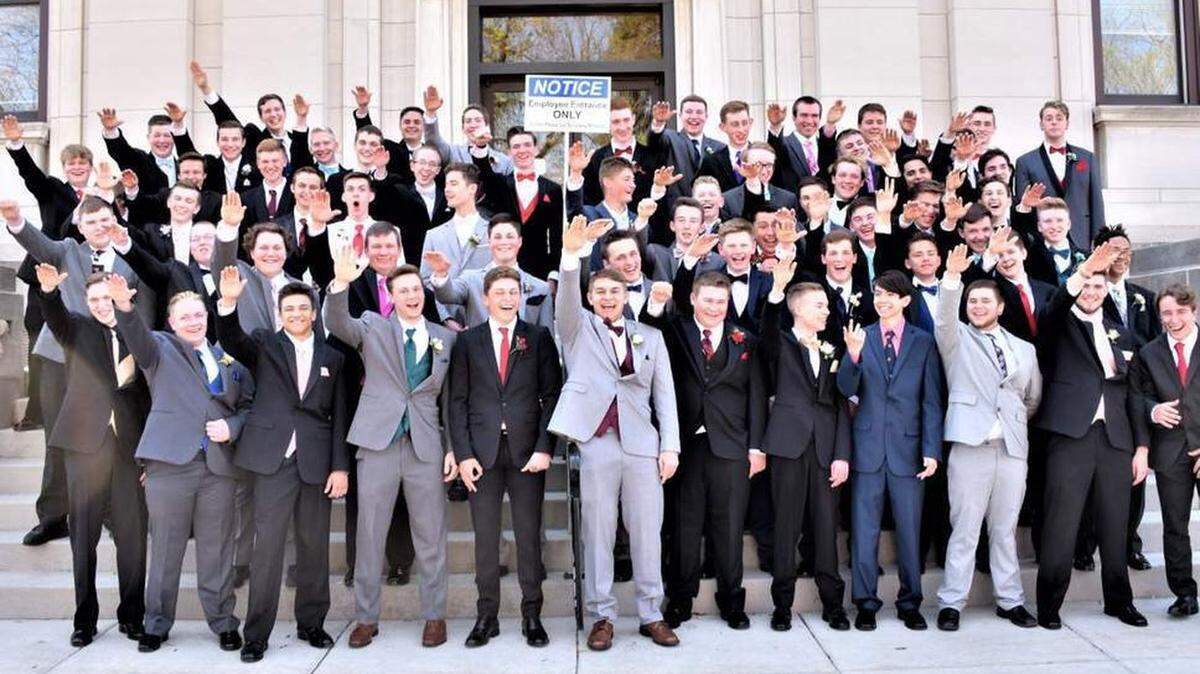 Students at Baraboo High School in Wisconsin were photographed before a prom apparently giving a Nazi salute. The school district opened an investigation after the photograph was made public.