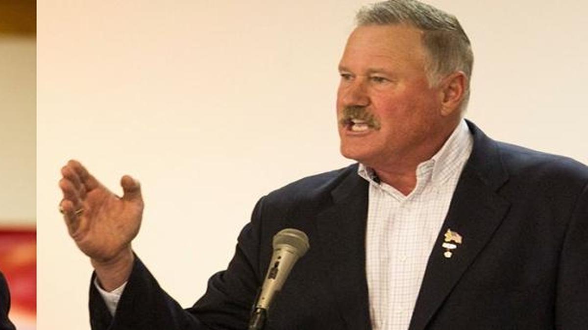 Rep. Dan Newhouse, left, is challenged for re-election in the 4th Congressional District by Clint Didier. Didier narrowly lost to Newhouse two years ago.