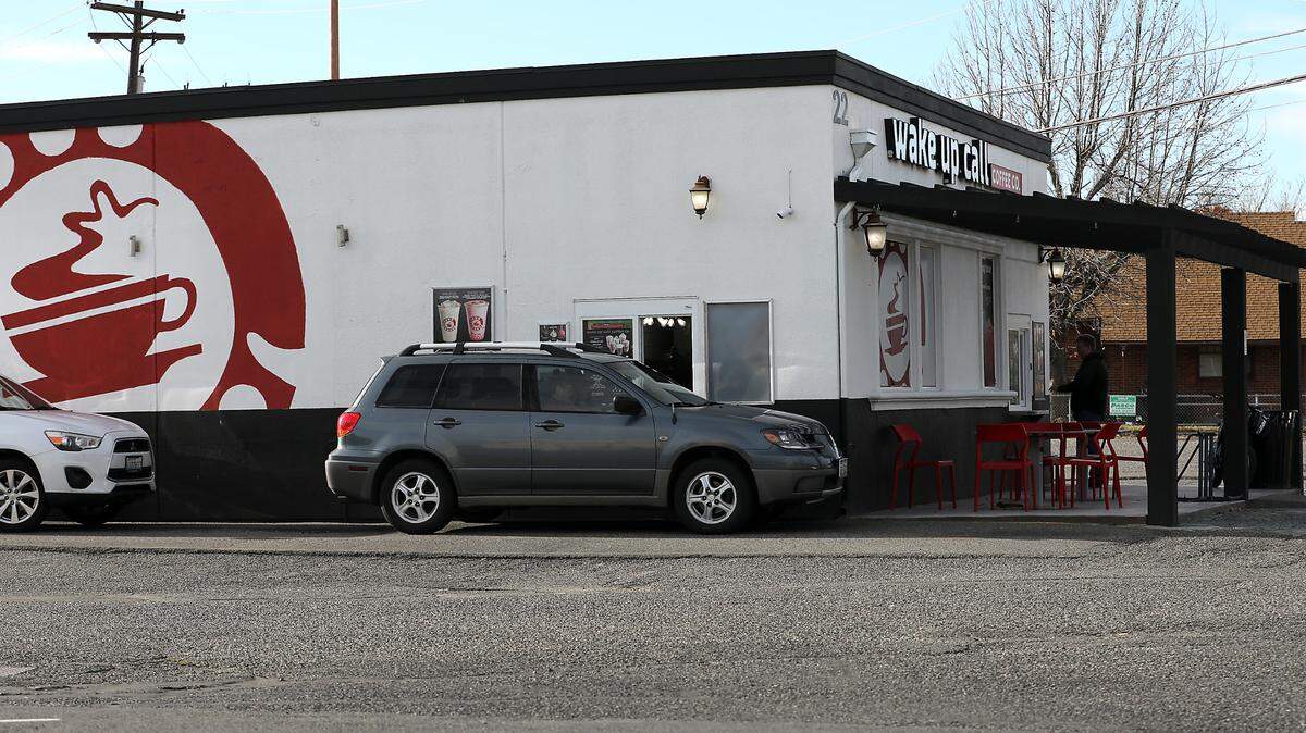 The Wake Up Call coffee shop at 22 W. Carmichael Drive was open for business following a robbery that took place at the location near Kennewick High School.
