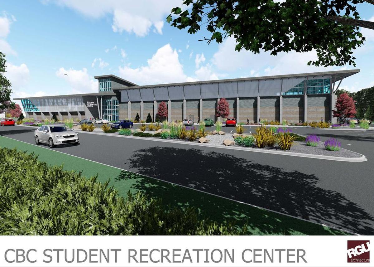 A rendering of the Student Recreation Center.