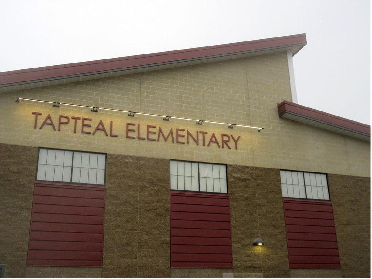 Exterior of the new Tapteal Elementary in West Richland.