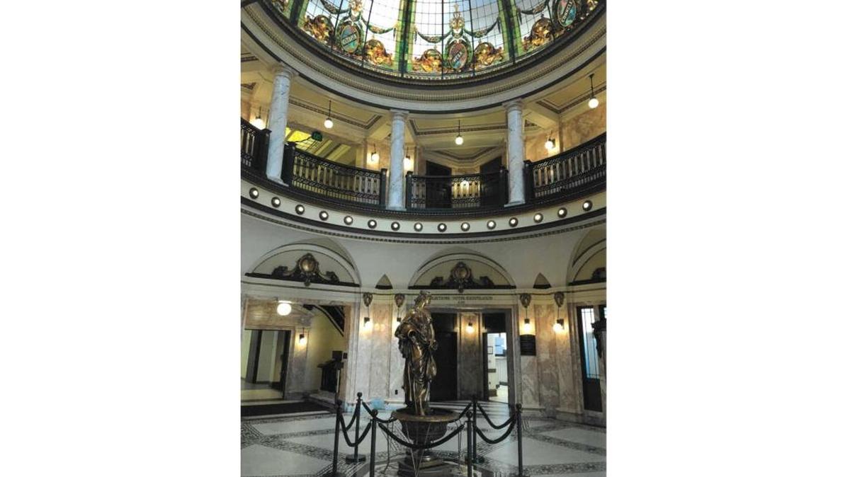 The Franklin County Courthouse rotunda.