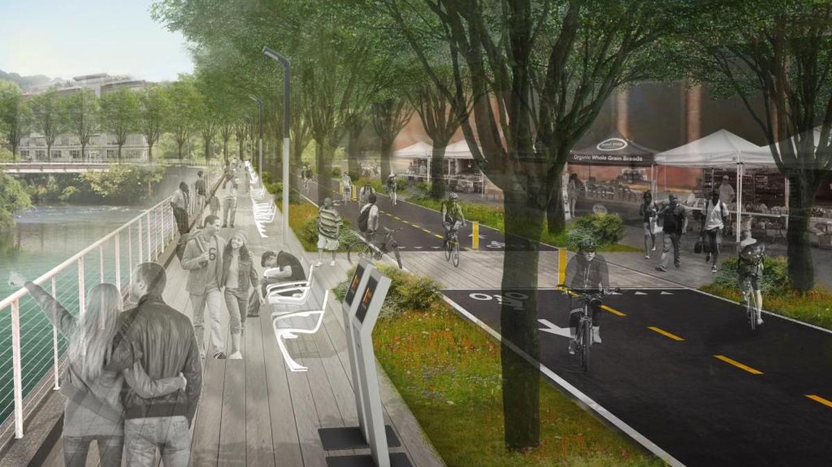 NV5 recently completed design work for a 2.3 mile greenway extension in Waterbury, Connecticut. When finished, the project will connect vacant and underutilized riverfront with the downtown core and historic train station, creating an urban amenity and catalyzing revitalization of the area.